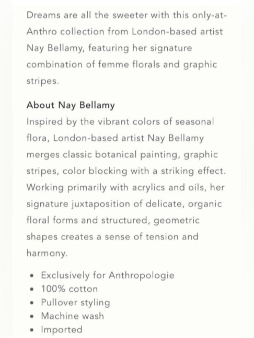 NWT Size M - Nay Bellamy x Anthropologie 100% Cotton Midi Nap Dress (US$ 128) - Picture 12 of 14